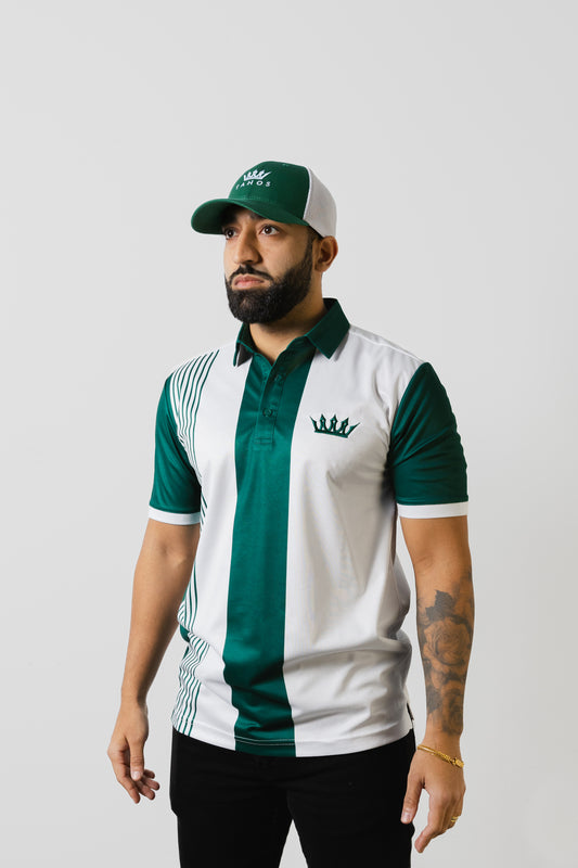 Tanos Royal Stripe Golf Polo – Lightweight & Athletic Fit