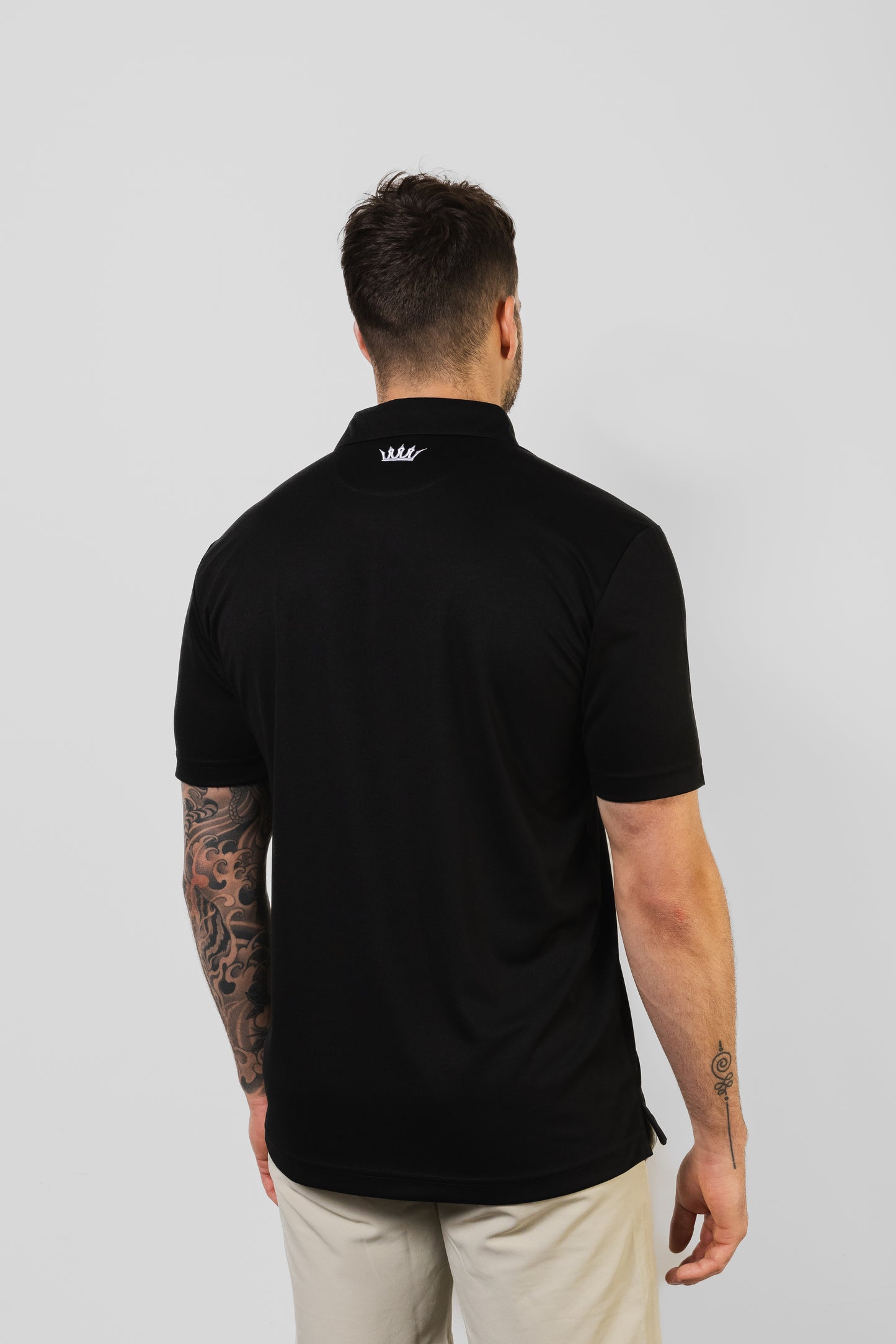 Tanos Pro Black Golf Polo – Lightweight & Athletic Fit